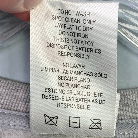 Freeze Heather Gray Light Up Christmas Cats Holiday Sweatshirt Juniors Sz M 7-9 - Picture 5 of 17